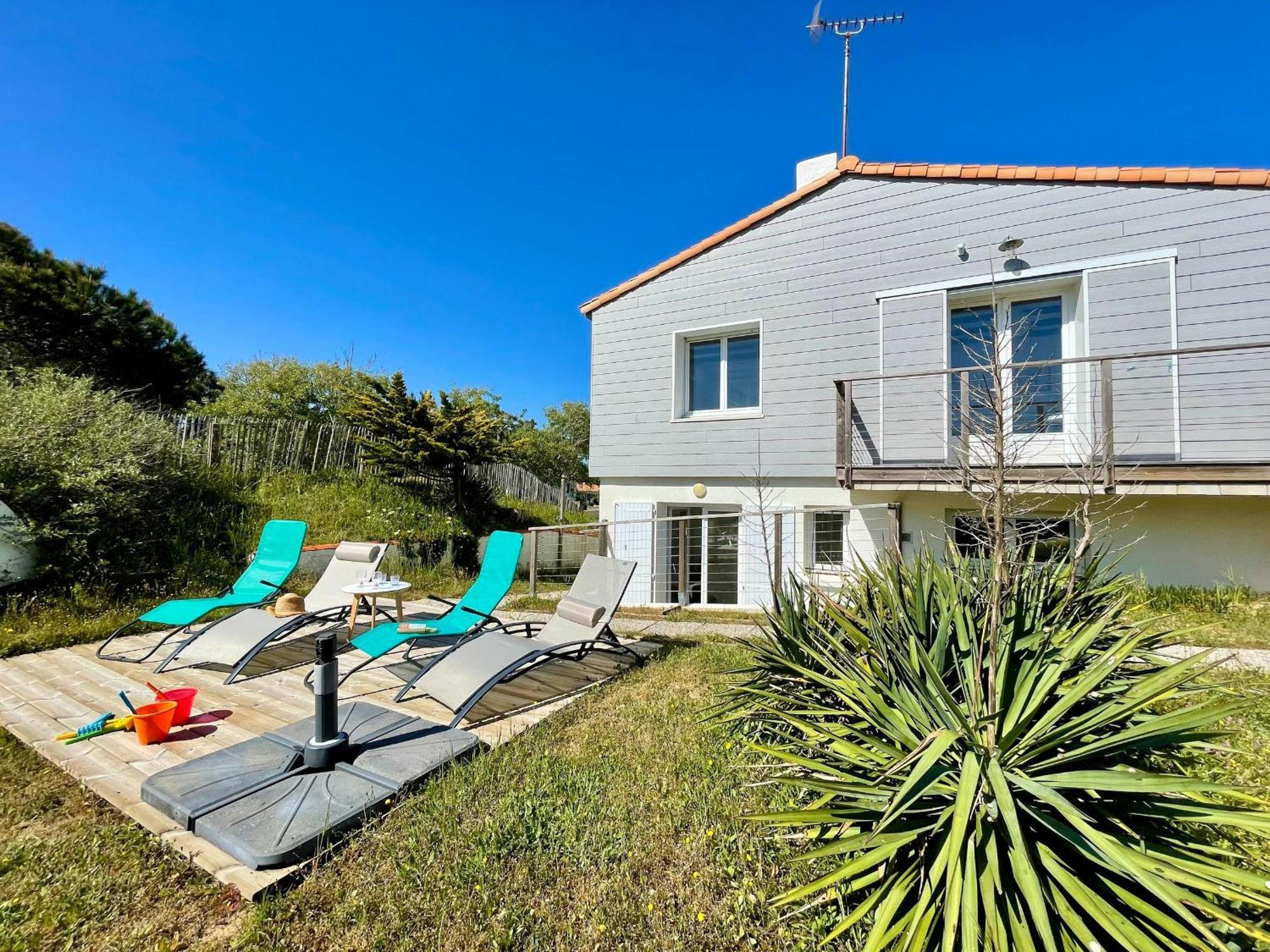 Maison Familiale Au Calme, Proche Plage, 9 Couchages, Terrasses, Wifi, Garage Velo - Bretignolles-Sur-Mer - Fr-1-231-203 Exterior foto